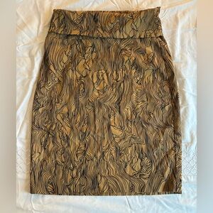 Bitte Kai Rand skirt, wood grain print